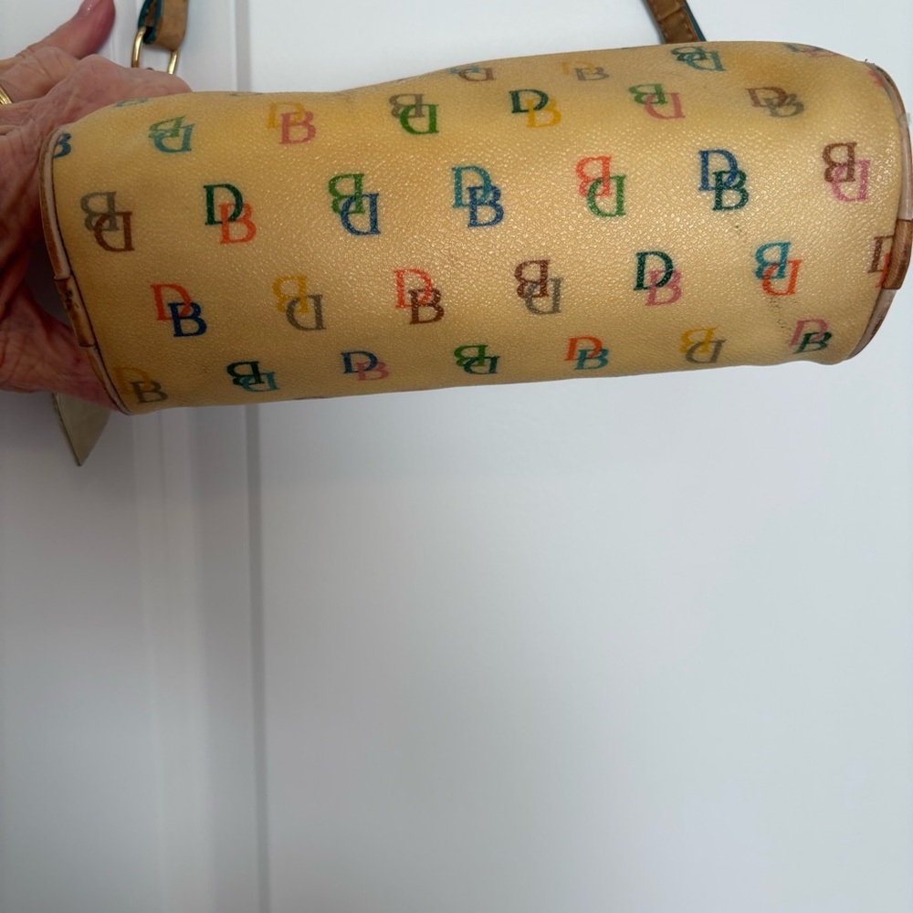 Dooney & Bourke Rainbow DB Monogram Mini Baguette Bag Y2K - Picture 4 of 10